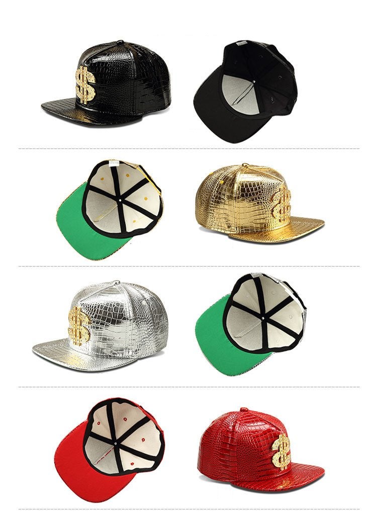 Wikavanli Hip Hop Hat,Flat-Brimmed Hat,Rock Cap,Adjustable Snapback Hat for Men and Women (red) - Image 4